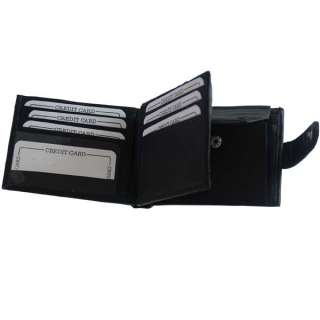   Mens Leather Wallet Credit Card Case Bifold#159 803698920724  