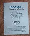 CUB CADET 2146 LAWN & GARDEN TRACTOR OWNERS MANUAL