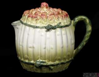 Asparagus Teapot 7 Tea Pot Pitcher Hand Made in Italy  