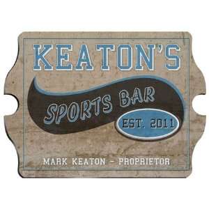  Vintage Personalized Sports Bar Sign