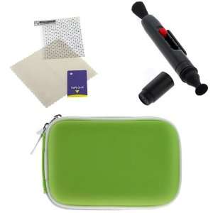 com GTMax Green Universal Camera Eva Case + Lens Pen Pocket Cleaning 