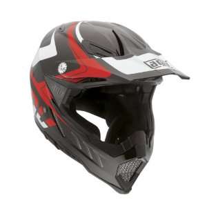 AGV AX 8 EVO Klassik Off Road Motorcycle Helmet Black/White/Red Large 