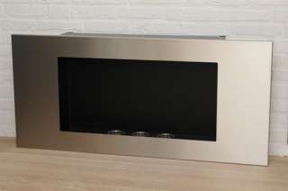 XL Fireplace Fire Place Valencia Stainless Steel Bio Ethanol/Gel 