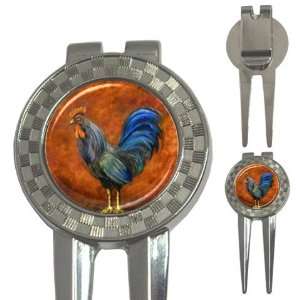   & Ball Marker Tool Rooster Chicken 
