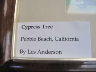   Les Anderson Watercolor Pebble Beach Monterey CA Paintings  