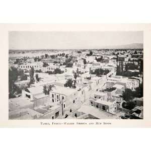  1918 Print Tabriz Iran Walled Streets Birds Eye View 