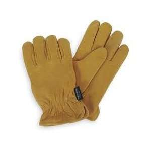  Condor 4TJW6 Leather Glove, Insulated, Yellow, M, PR 