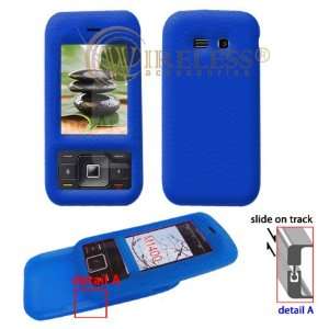 Blue Soft Silicone Gel Skin Cover Case for Kyocera Laylo M1400 [Beyond 