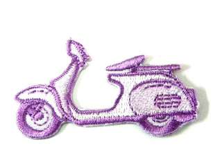 SCOOTER CAR BIKE CUTE IRON ON PATCH EMBROIDERED I401  