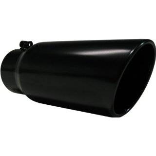 MBRP T5051BLK 12 Black Finish Angled Rolled End Exhaust Tip