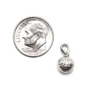  VINTAGE SOLID 3D BASKETBALL 925 SILVER CHARM PENDANT 