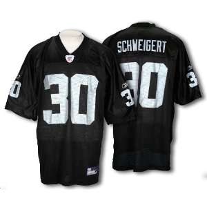  Oakland Raiders Stuart Schweigert #30 NFL Mens Replica 