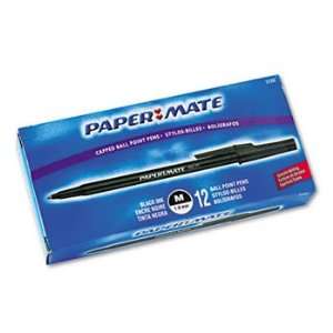  Paper Mate® Stick Ballpoint Pen PEN,BALLPOINT,MED PT,BK 