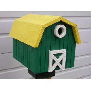  Cedarnest Green and Yellow Roof Barn with 2 Seperate 