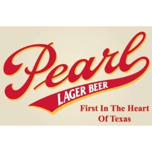  PEARL LAGER BEER LABEL BREW TEXAS 24x36 POSTER 8190 