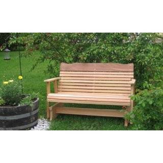  4 Cedar Porch Glider W/stained Finish, Amish Crafted 