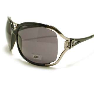 DG Designer Women Sunglasses BLACK METAL New Shades  