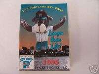1995 Portland Sea Dogs Baseball Pocket Schedule  