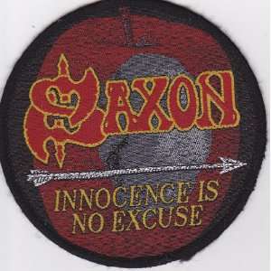  Saxon Rock Music Patch  Innocence is No Excuse Everything 