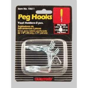  8 each Crawford Tool Holder Peg Hooks (18611)