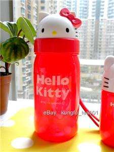Sanrio Hello Kitty Die Cut Water Bottle Flip Straw NEW  
