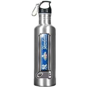   World Series 1 Liter Silver Aluminum Water Bottle