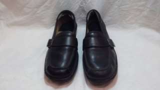 Womens Shoes Born Loafers Buckle Outdoors 9 Nice Black Leather  