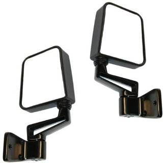 Jeep Wrangler Manual Black Side View Mirrors Pair Set Left Driver AND 