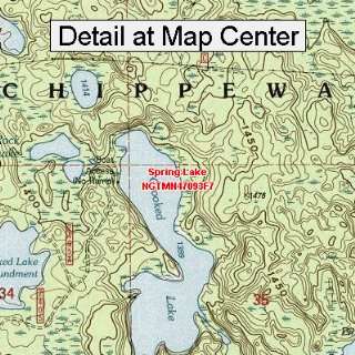 USGS Topographic Quadrangle Map   Spring Lake, Minnesota (Folded 