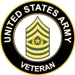  US Army Veteran Combat Sergeant Major Decal Sticker 3.8 6 