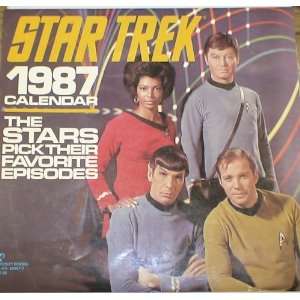  1987 STAR TREK TOS CALENDAR 