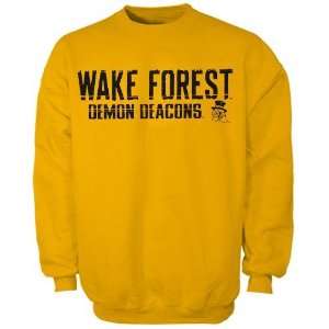  NCAA Wake Forest Demon Deacons Youth Gold Scratched Name 