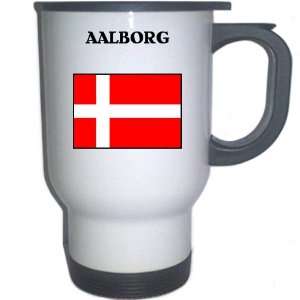 Denmark   AALBORG White Stainless Steel Mug