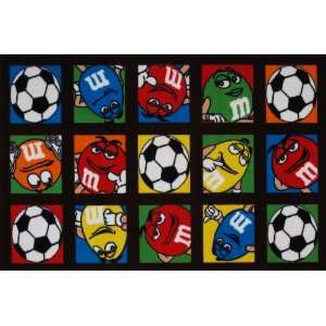  Roule M Ms Collection M & MS Soccer 19X29 Inch Kids Area 