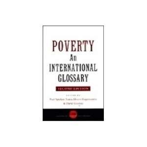  Poverty an International Glossary (9788182910355) Paul 