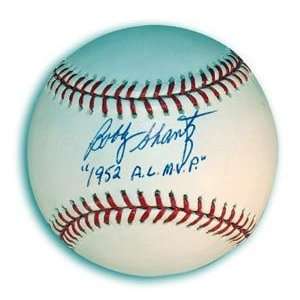   Shantz Signed Major League Baseball   1952 AL MVP Sports Collectibles