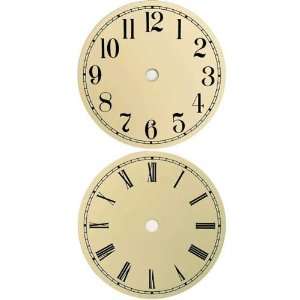 4 1/2 Ivory Color Clock Dials