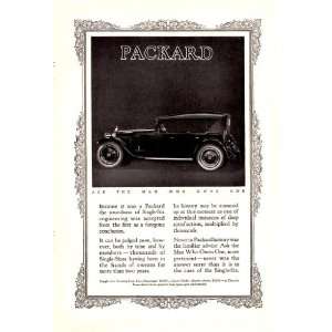  Ad Packard Single Six Touring Car Five Pasenger Original Antique Car 
