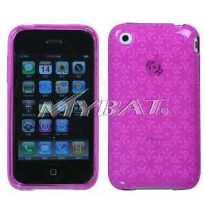  Apple iPhone 3G/3GS Hot Pink Snowflake Candy Skin Cover 