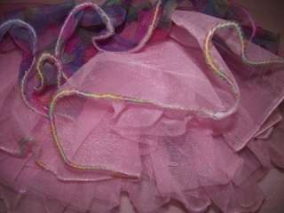 Girls Dance Costume Skirted Pageant Wear Ballet Pink Water Color Size 