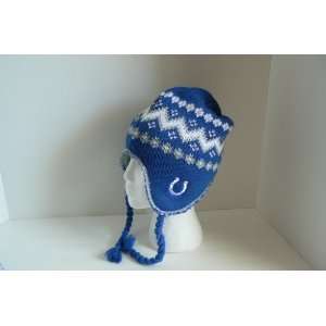  NFL Reebok Indianapolis Colts Onfield Braided Tassel Beanie Hat 