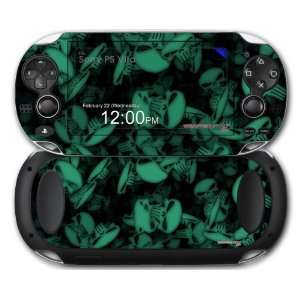  Sony PS Vita Skin Skulls Confetti Seafoam Green by 