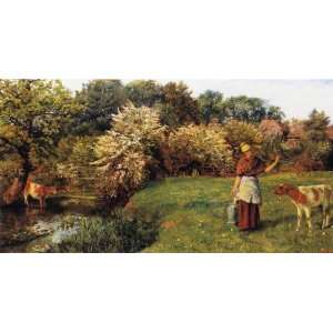     Arthur Hughes   24 x 12 inches   Poll the Milkmaid