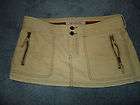 Womens Abercrombie and Fitch Khaki Beige Corduroy Skir