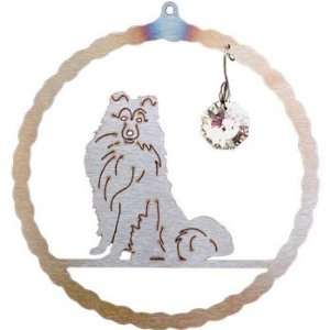  Sheltie Plant Pick Suncatcher