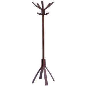  Alba Wooden Cafe Coat Stand, Espresso Brown (PMCAFE 