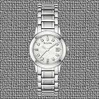 New Ladies Bulova Chronograph Stainless Steel Date Whit
