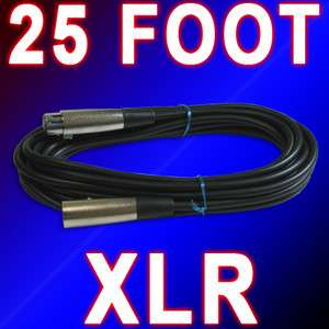 25 ft XLR male to female DMX dimmer pack control cable  