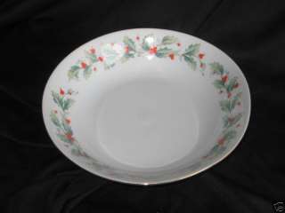 China Pearl Noel Holly and Berries Saucers  