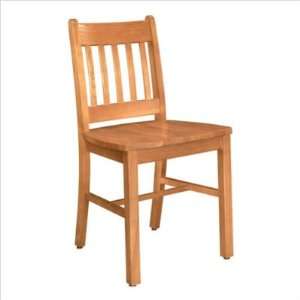   18 Slat Back Wood Chair Wood Finish Cherry Furniture & Decor